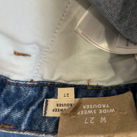 NEW Madewell Women's Wide Sweep Denim Jeans Size 27 Java Wash Preppy - Picture 12 of 12